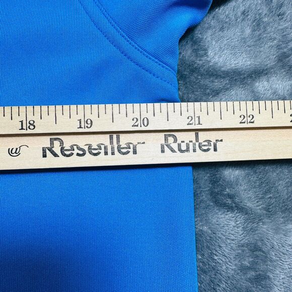 Under Armour Polo Shirt Men's Medium Blue Adult Loose Heatgear Golf Short Sleeve - Picture 7 of 10